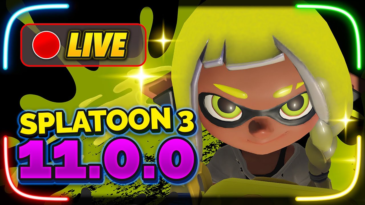 Splatoon 11.0.0 is OUT NOW! - LIVESTREAM  (Health Bars & More!)