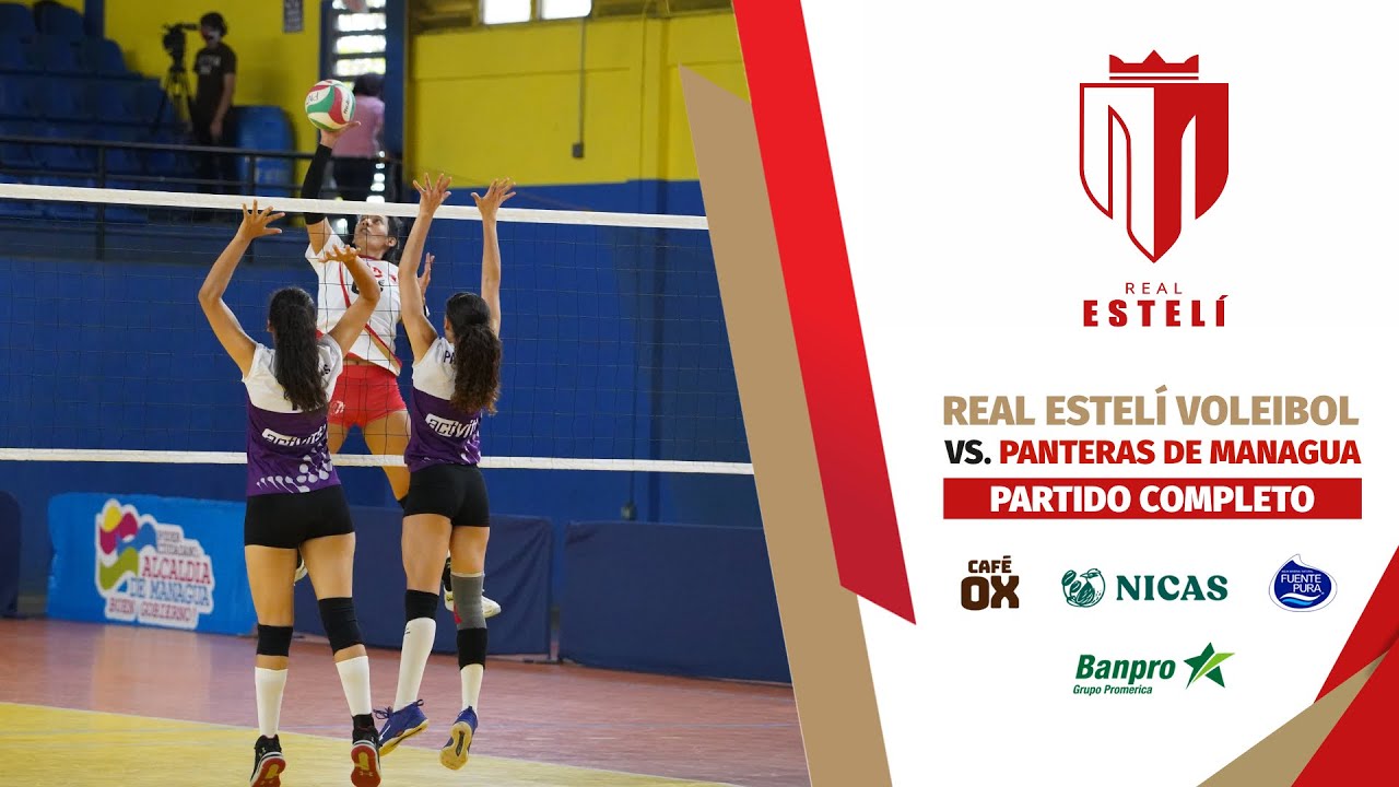 Voleibol de Nicaragua | Panteras de Managua Vs. Real Estelí Voleibol | PARTIDO COMPLETO