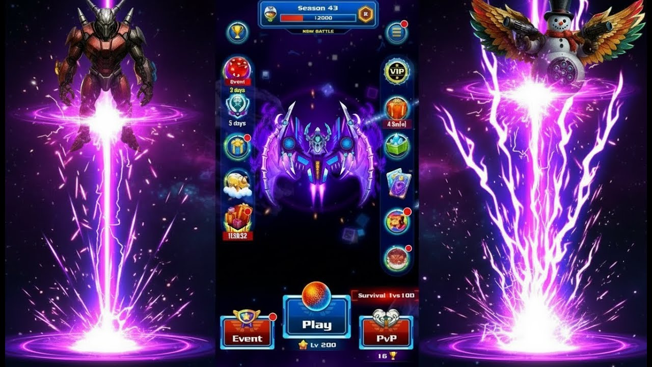 Galaxy Attack: Alien Shooter 🚀 Android Gameplay (60FPS) | Intense Space Battles