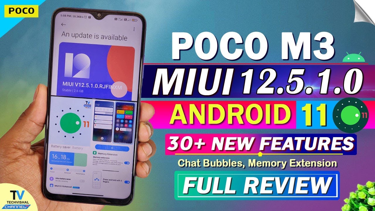 POCO M3 NEW MIUI 12.5.1.0 Android 11 Update Enhanced | 30+ New Features | Poco M3 MIUI 12.5 Update