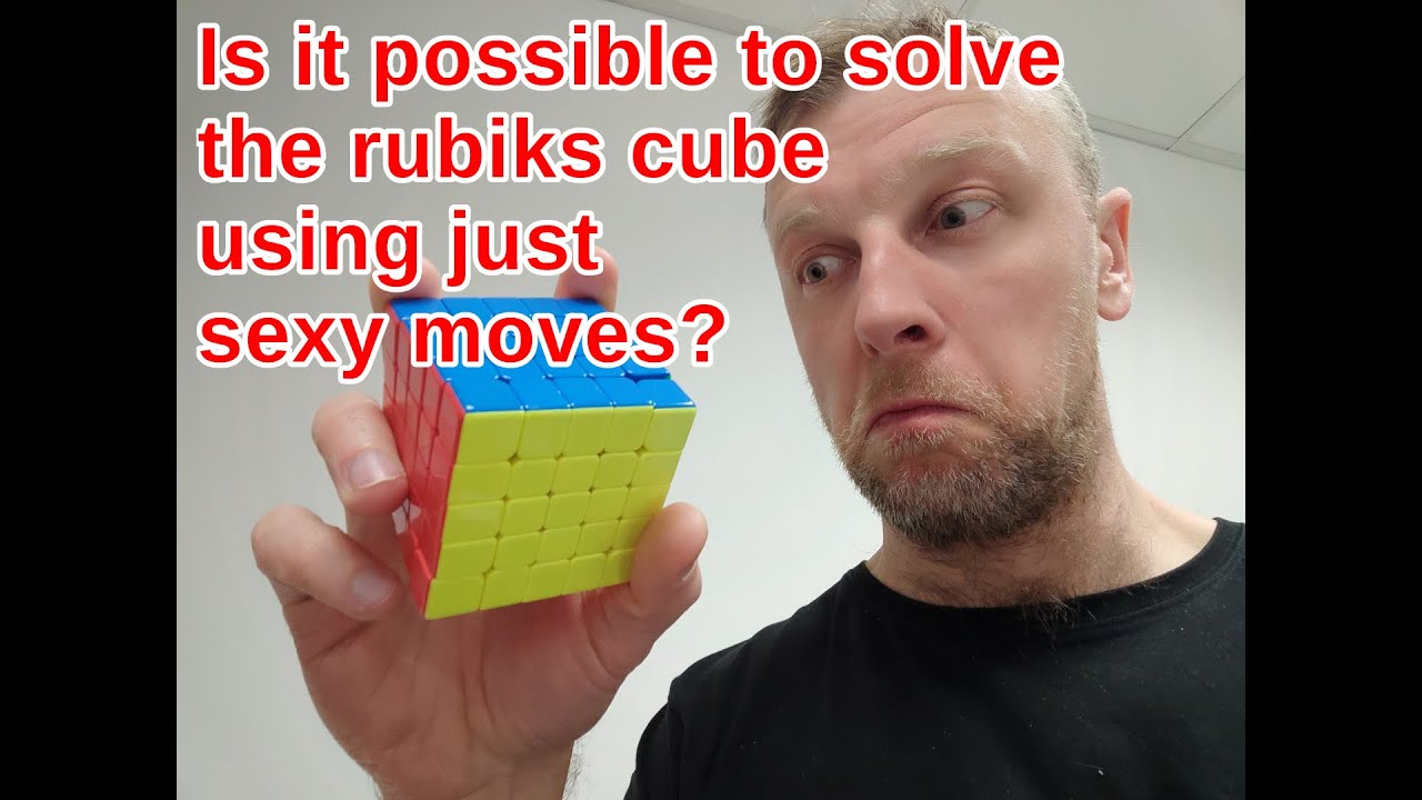 Solving the rubiks cube using sexy moves only (no shifts).