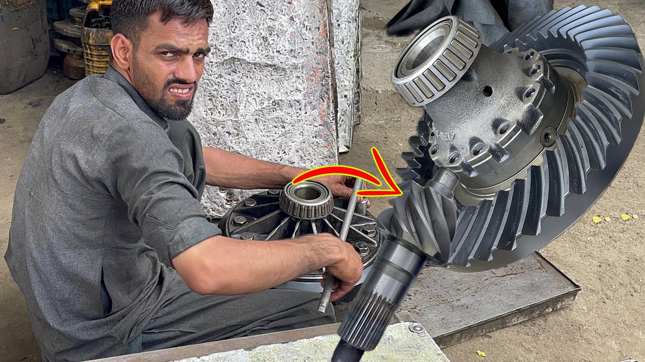 Amazing Big Track Gear Ring replace work 2025| Workshop Full Repair Process