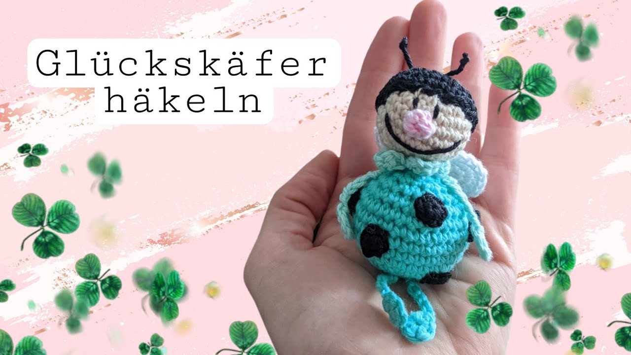 Glückskäfer häkeln - Anhänger- kleines Mitbringsel