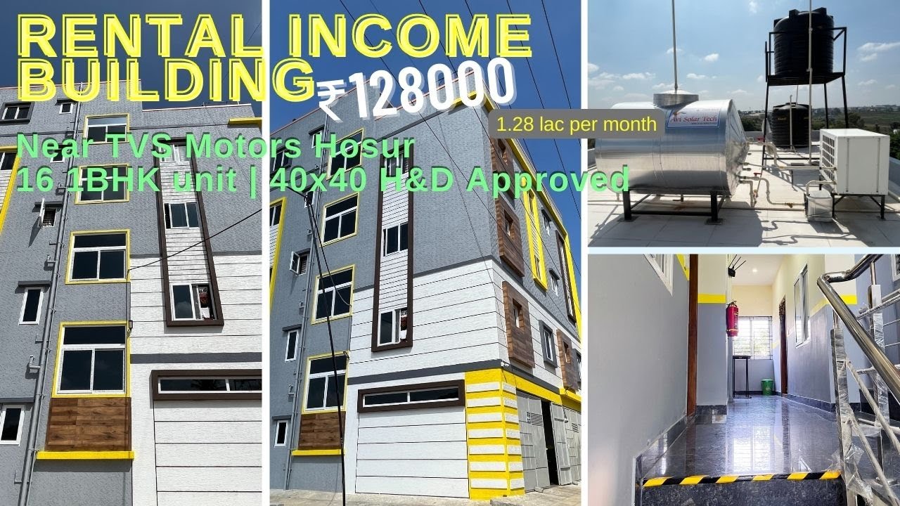 40x40 Rental Income Building for sale | 16 units|Employee Hostel #Building #houseforsale  #pgforsale