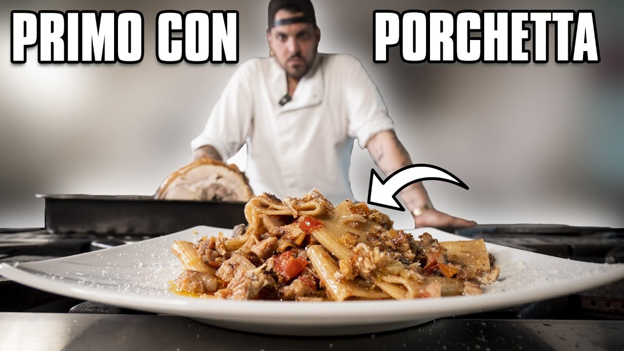PACCHERI CON LA PORCHETTA Ricetta originale Tommy er Cuoco