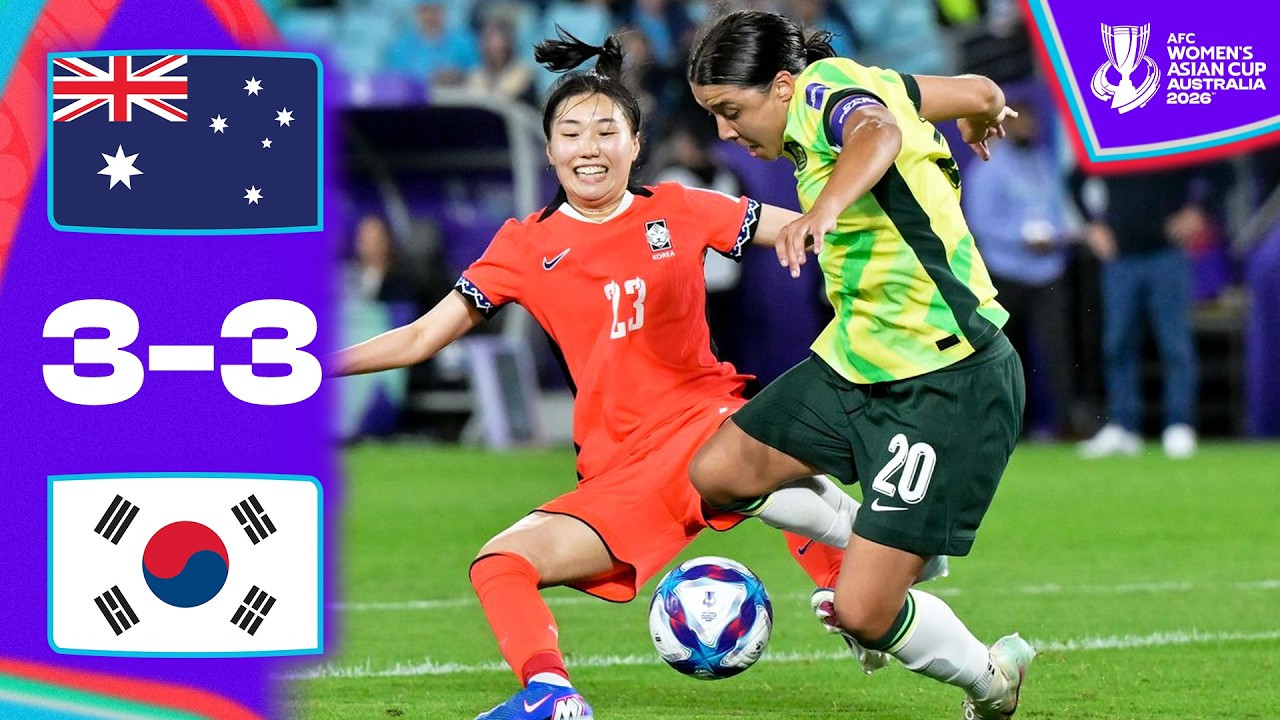 THRILLING showdown decides Group A! | Australia - Korea Republic | Highlights AFC Women's Asian Cup&trade;