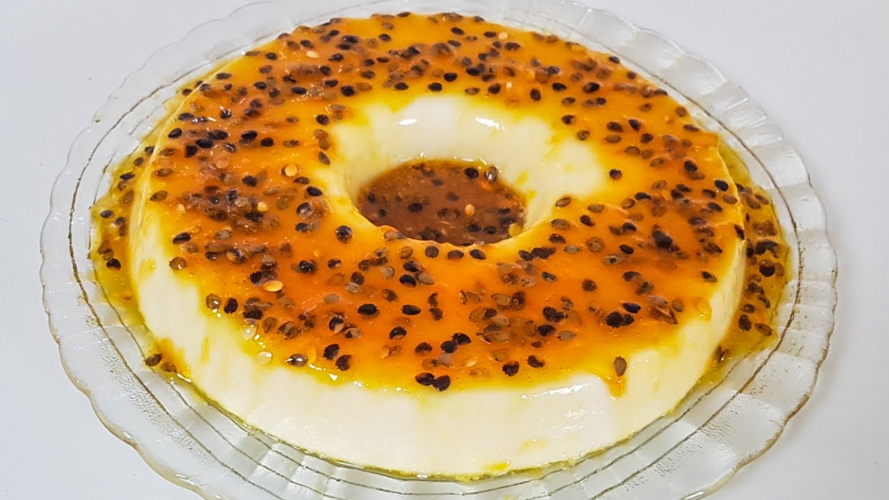 COMO FAZER PUDIM DE MARACUJÁ SEM FORNO E SEM OVO | Rafael Camargo