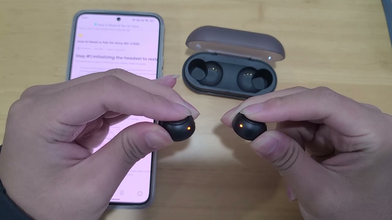 How to Reset and Pair for Sony WF-C500