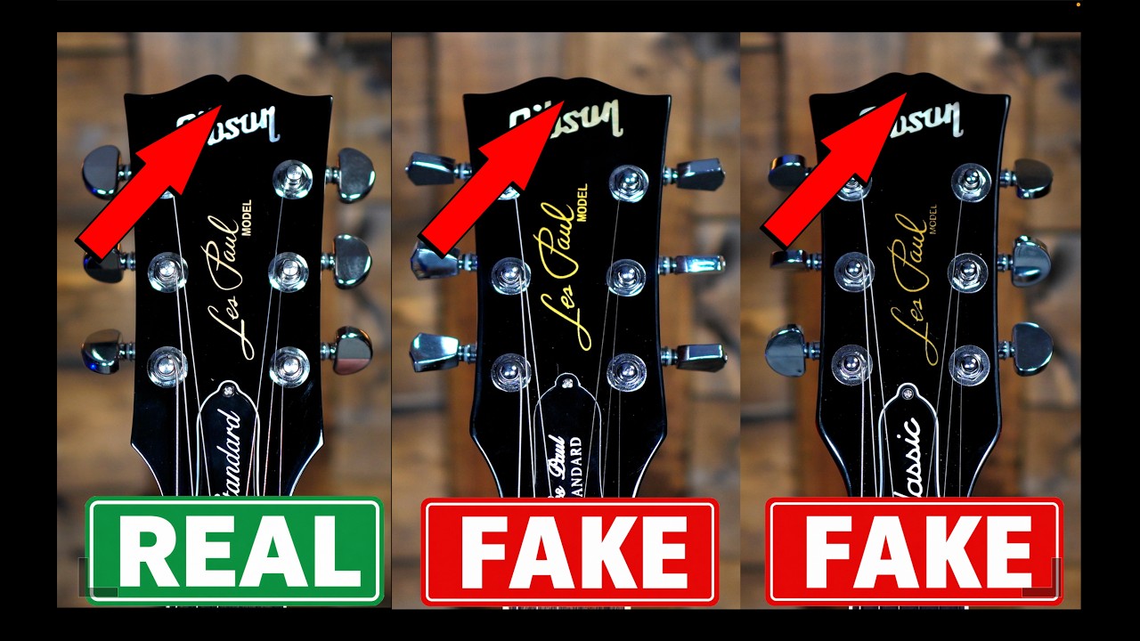 Как отличить настоящую гитару Gibson Les Paul от подделки (не дайте себя обмануть)