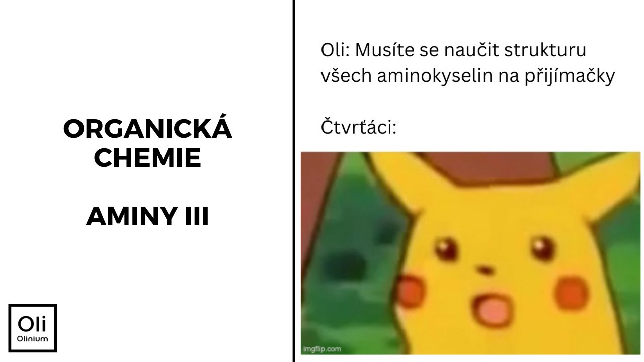 Jak na organickou chemii - aminy a reakce