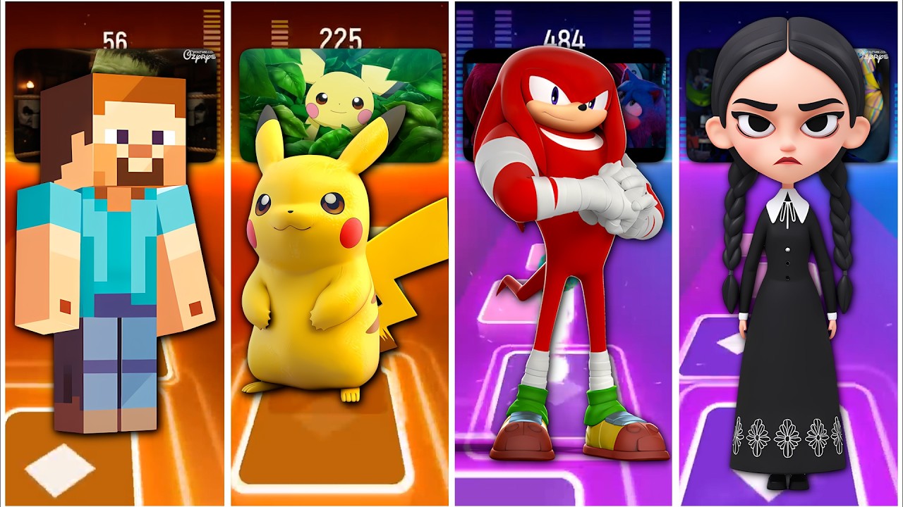 MINECRAFT 🆚 POKEMON 🆚 SONIC 🆚 WEDNESDAY