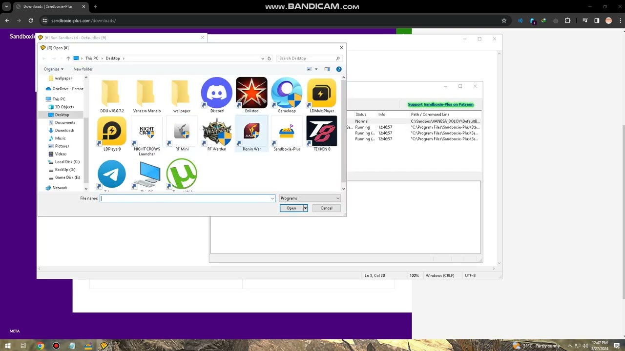 HOW TO USE SANDBOXIE ON RF ONLINE