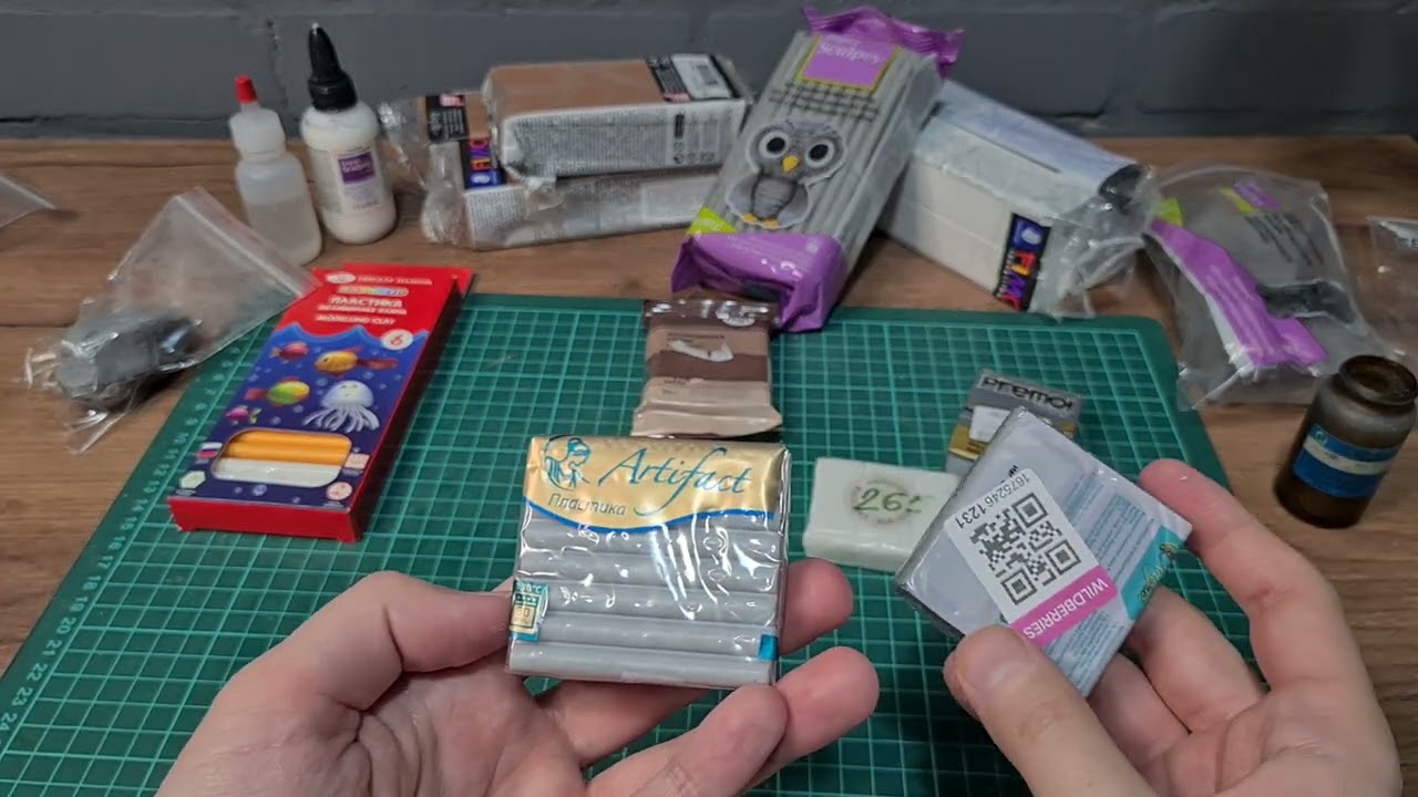 Обзор на Полимерную глину. SuperSculpey PREMO CERNIT FIMO Calligrata Craft&Clay ARTIFACT Цветик.