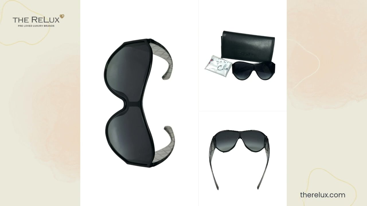 Chanel CC Acetate Quilted Oversized Sunglasses - 5426 c.501/S6 | The ReLux