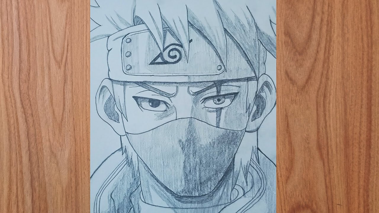 Easy Anime Drawing || How to Draw Kakashi Hatake || Naruto Drawing Tutorial for beginners 
