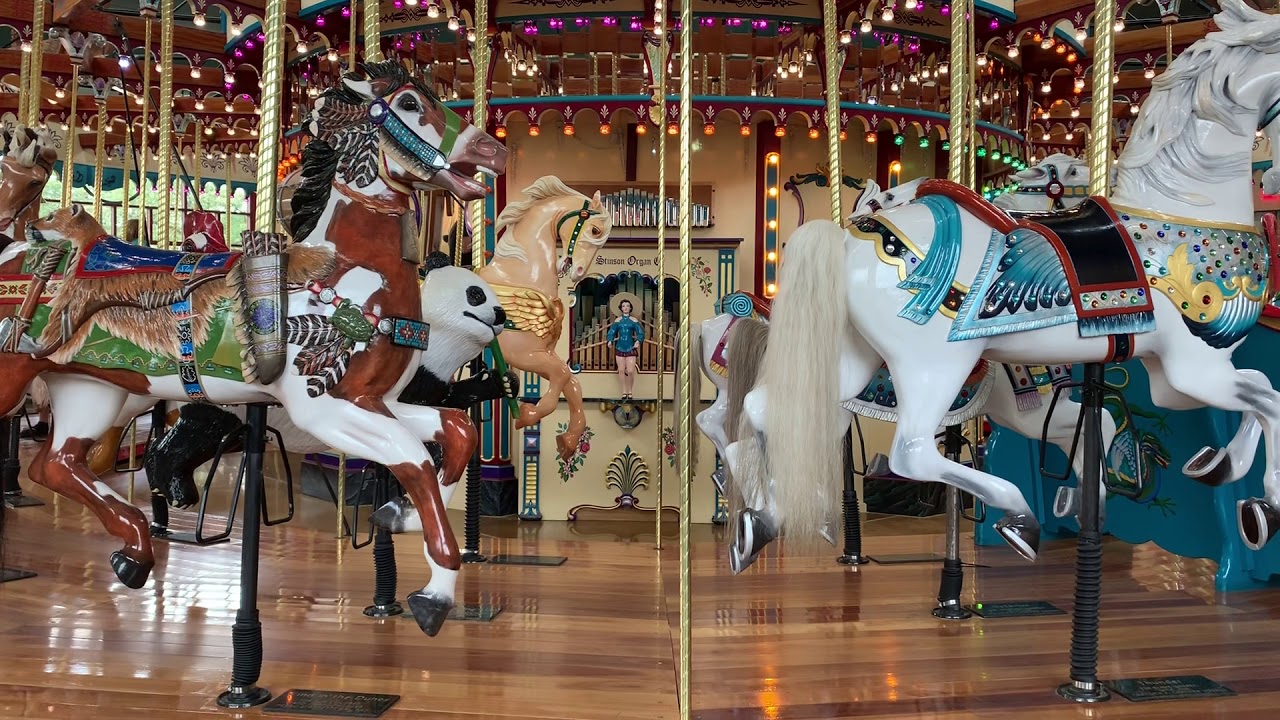 Stinson Carousel- Band Organ plays 