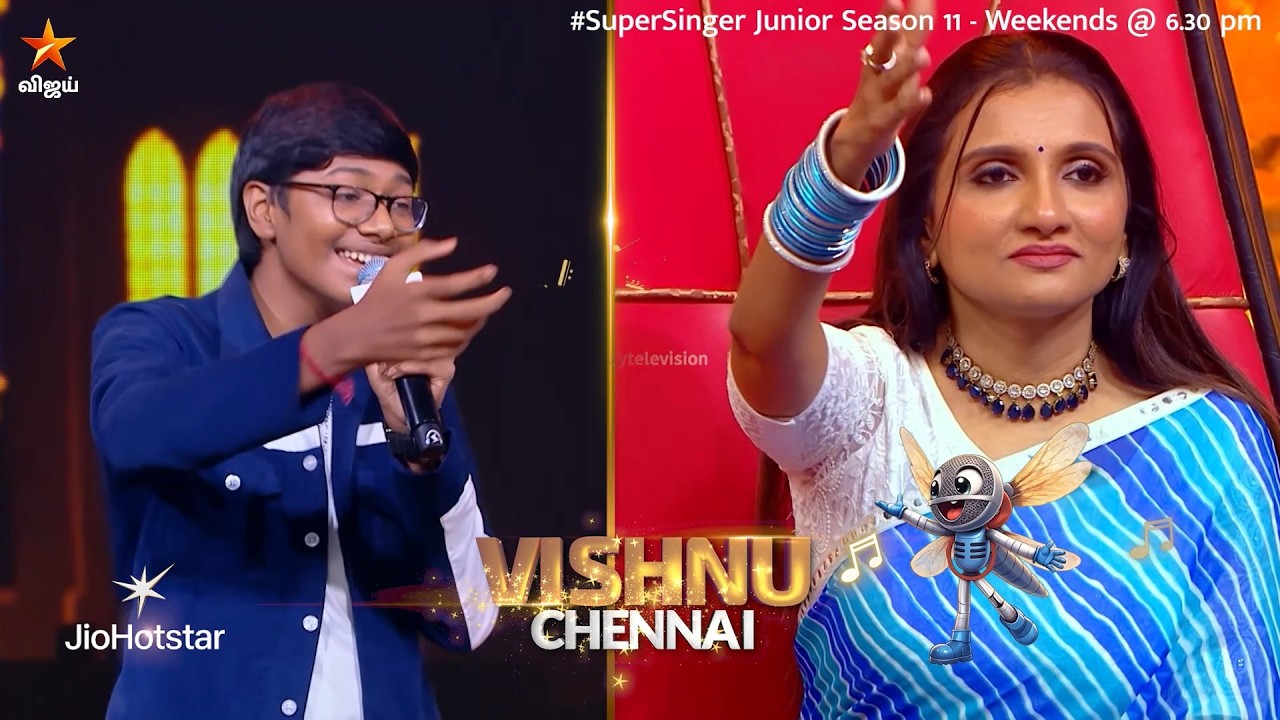 Manjal Veyil Song by #Vishnu ❤️ | Super Singer Junior 11 | Episode Promo