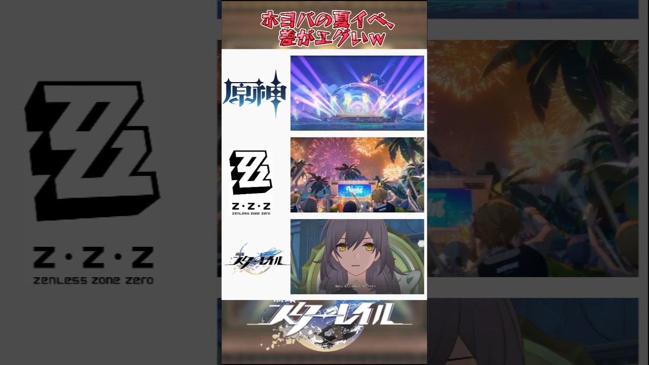 ホヨバの夏イベ、差がエグいｗ