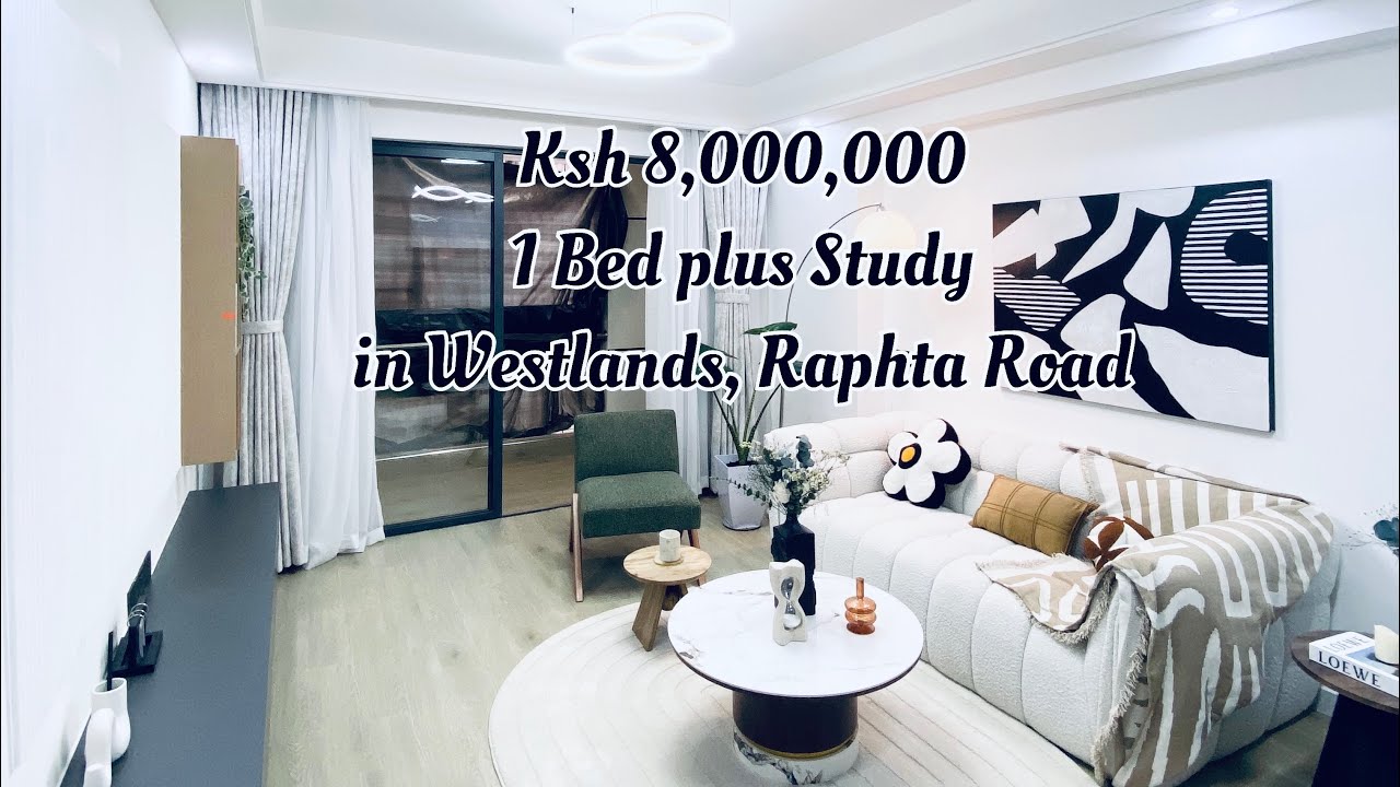Ksh 8M 1 Bedroom plus Study in Raphta Road , Westlands #apartmentsforsale #nairobi #kenyansinusa #fy