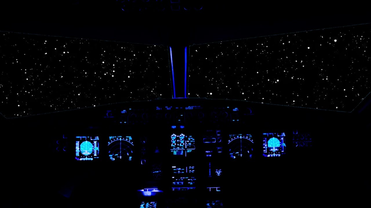 Spaceship Cockpit Sounds | Brown Noise For Deep Sleep | Starship Cockpit