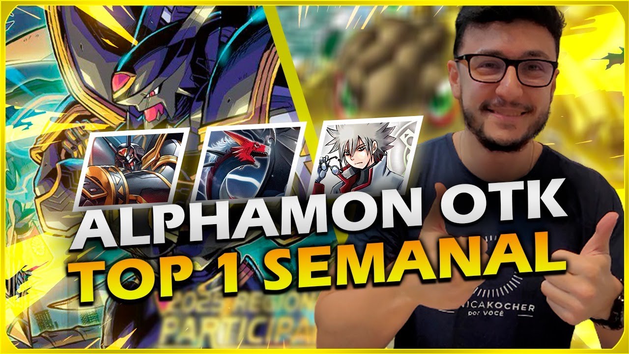 4-0 CAMPEÃO SEMANAL ALPHAMON OTK + COMBO DIGIMON TCG BT23