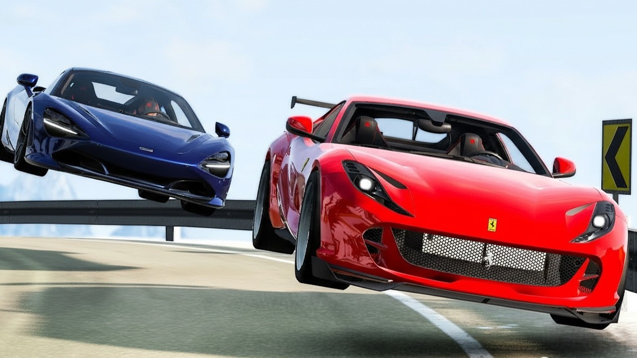 Street Racing Car Crashes - BeamNG Drive Crashes