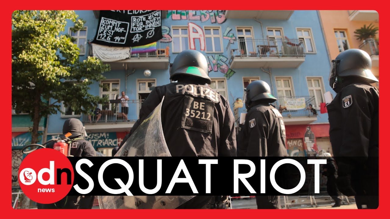 Rigaer 94 Riot: Berlin Police Face ARMY of Squatters Resisting Fire Safety Inspection