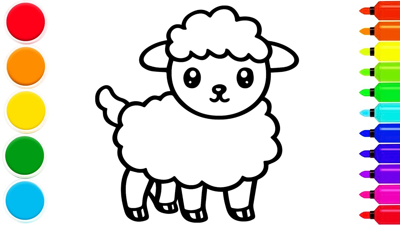 How to Draw a Cute Sheep | Easy Step by Step Tutorial