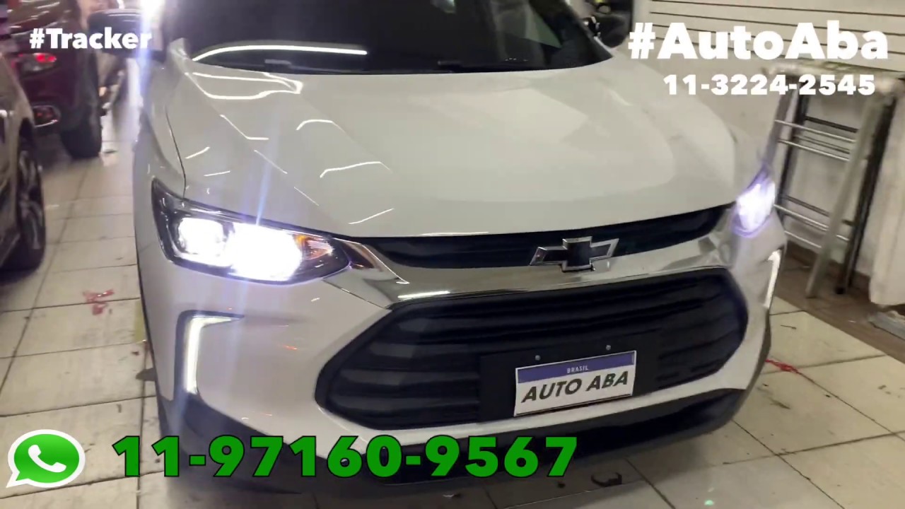 TRACKER 2020 2021 Teto Black Piano Soleiras Leds Friso Lateral Ponteira Dupla Escapamento - AutoABA