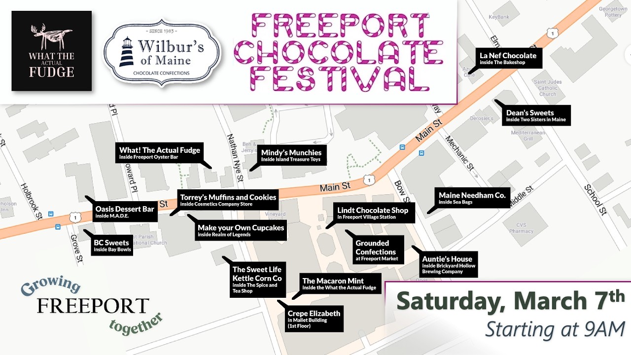 Развивая Фрипорт вместе: несколько примеров предприятий, участвующих в шоколадном фестивале.