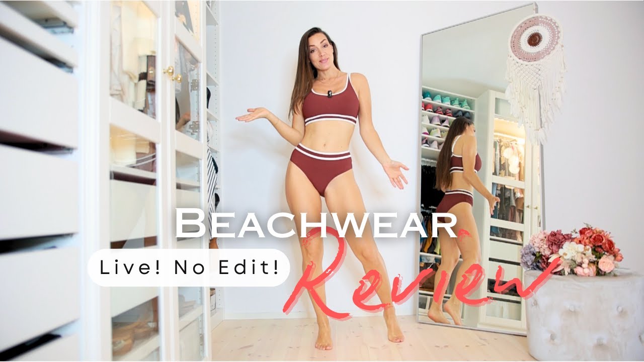 🏝️ Beachwear Review Try on LIVE, No edit! 💕