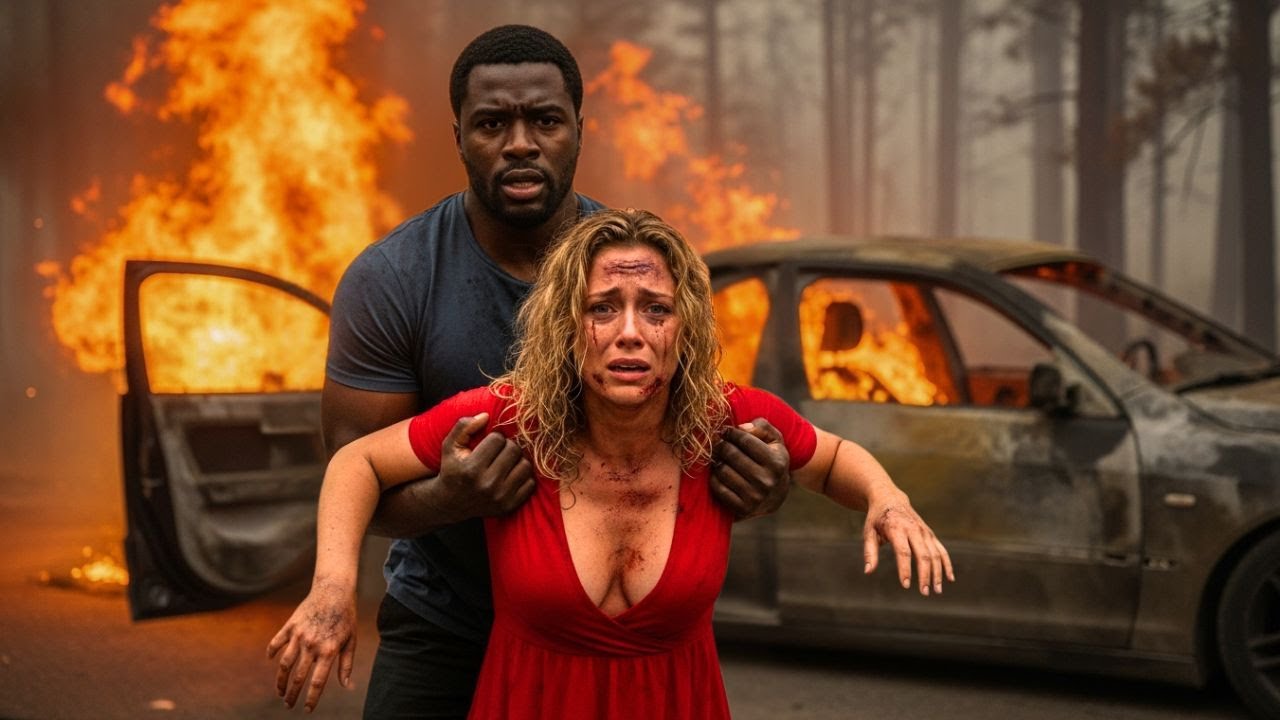 Black Single Dad Ran Into the Wildfire to Save a CEO — What She Said After Changed Everything.