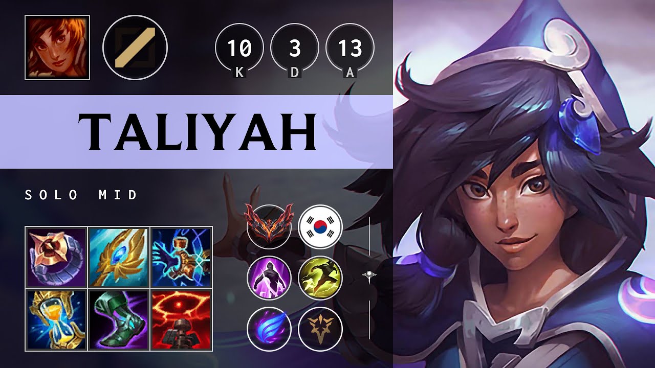 Taliyah Mid vs Ryze - KR Grandmaster Patch 25.19
