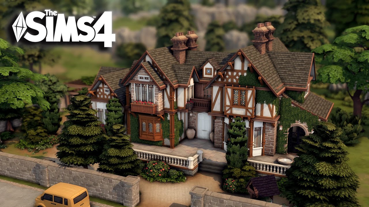 Огромный традиционный семейный дом в стиле Тюдоров | The Sims 4 build