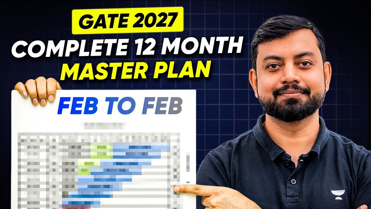 GATE 2027 12 Month Master Plan | Complete Strategy by Shishir Das Sir | Unacademy