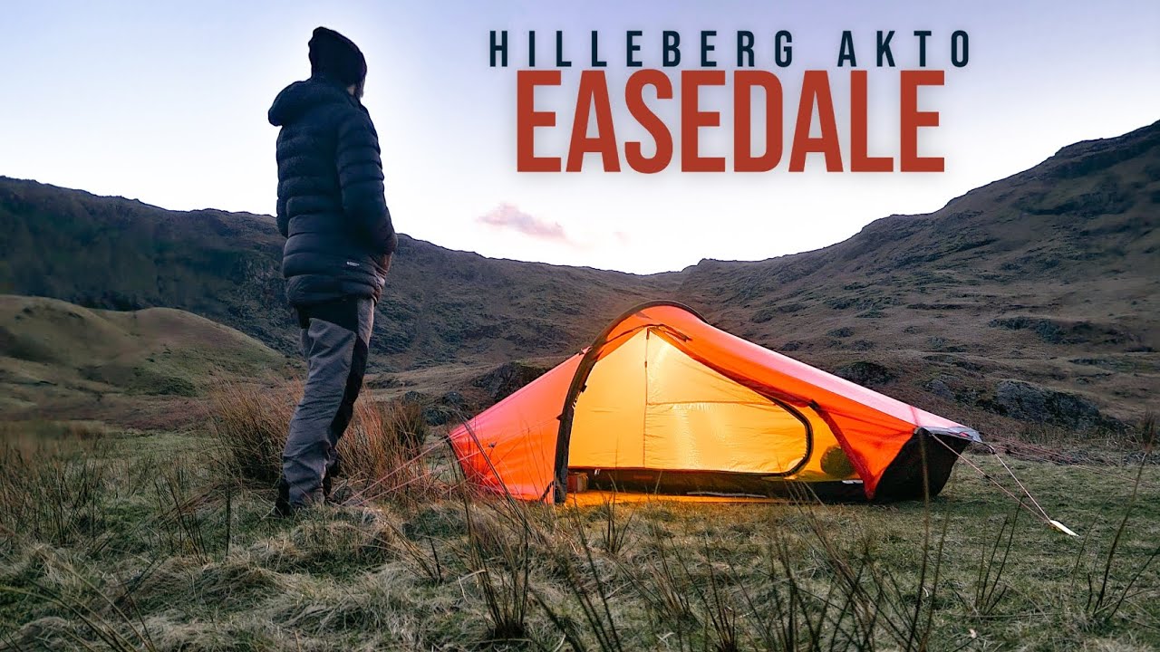 Easedale Tarn Relaxing Wild Camping In The Wind - Hilleberg Akto - The Lake District
