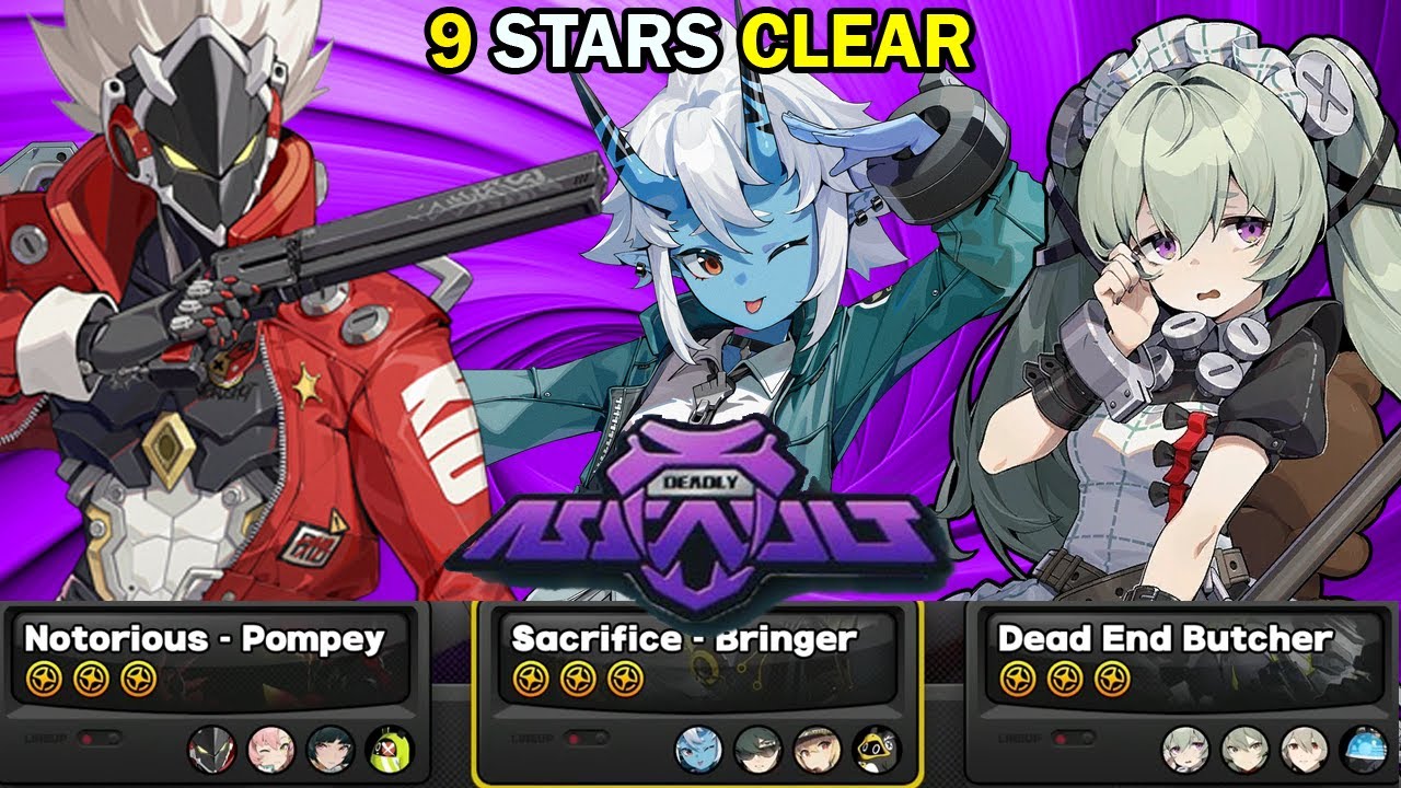 Billy, Soukaku & Corin Teams! | Deadly Assault 9 Stars Clear | Zenless Zone Zero ZZZ 1.5
