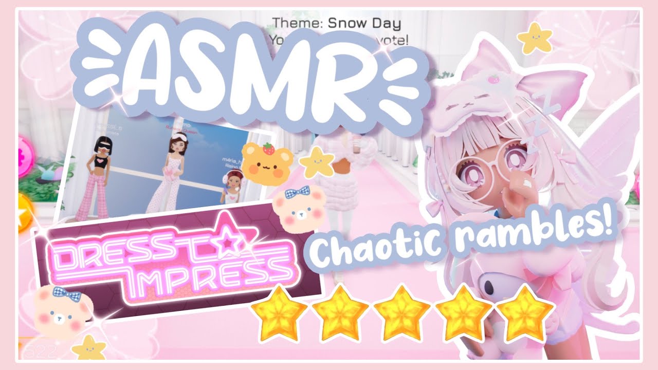 ROBLOX asmr!🌸 Playing dress to impress...with slightly chaotic whispered rambles!😋✨