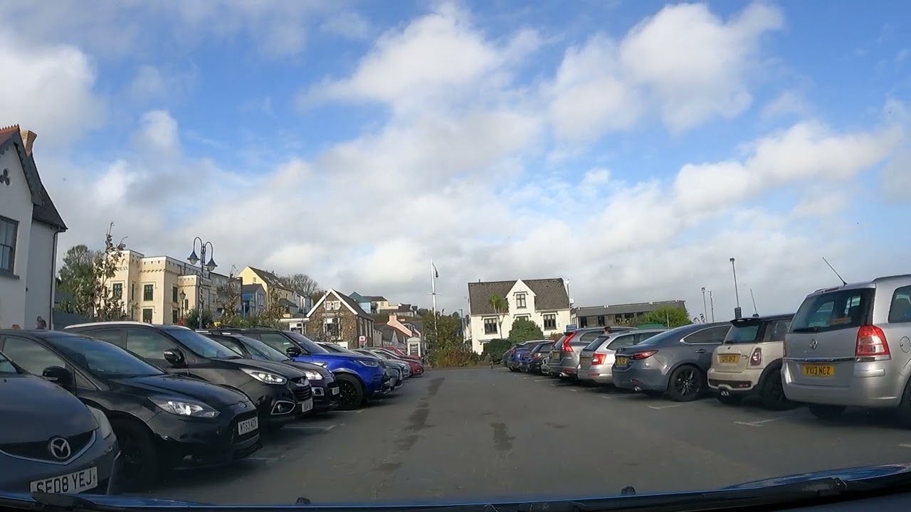 driving in Saundersfoot Wales Nov 2022