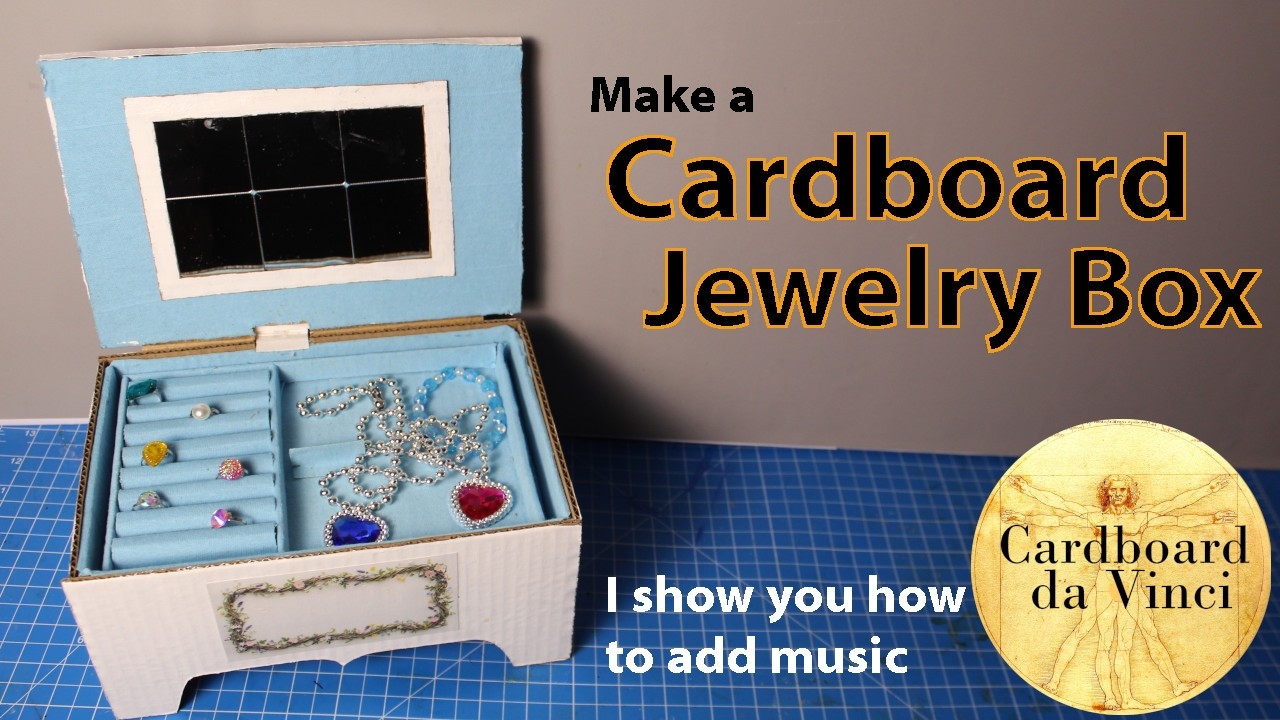 Make a cardboard jewelry box