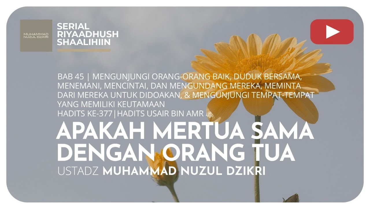 1454. APAKAH MERTUA SAMA DENGAN ORANG TUA? |  Tanya Jawab | Ustadz Muhammad Nuzul Dzikri