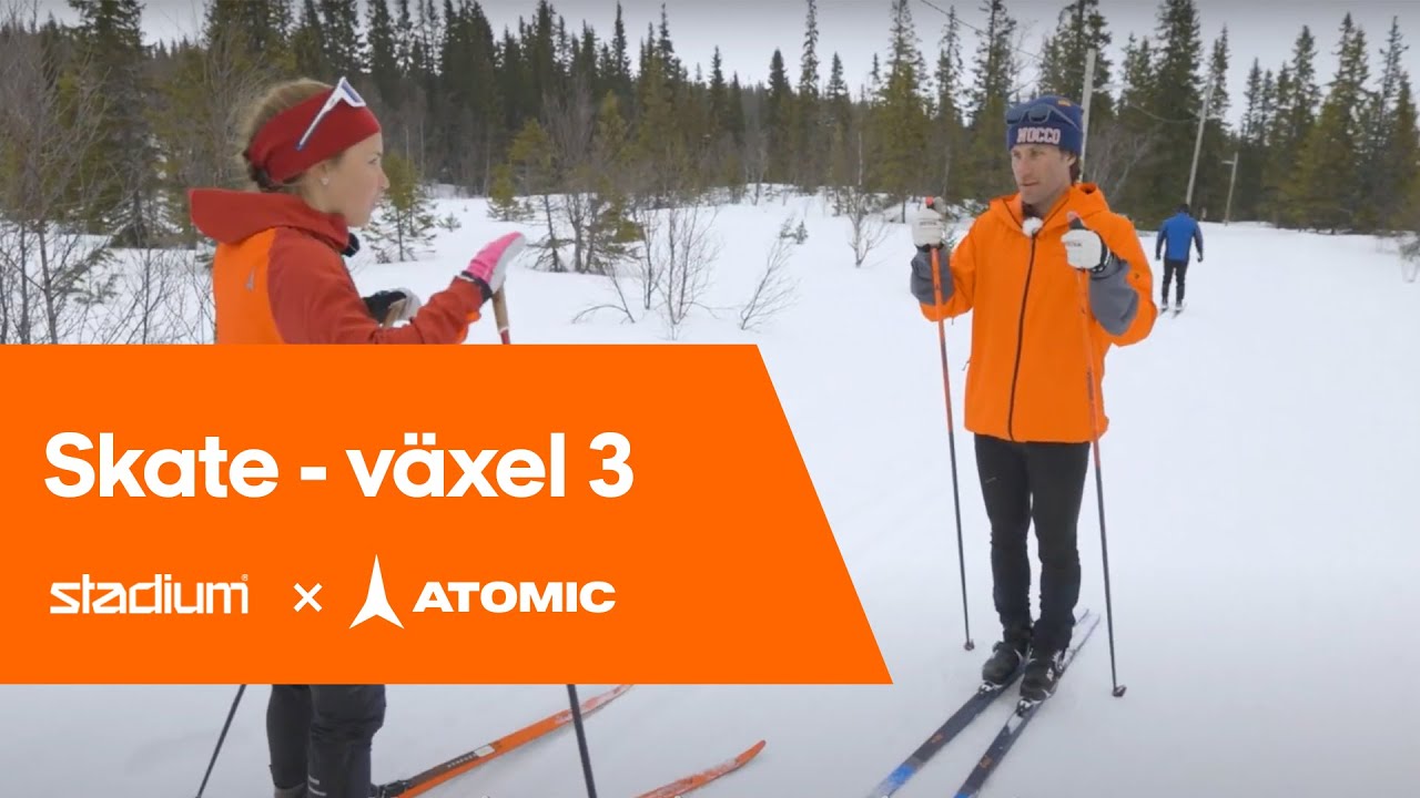 Längdskidskola: Skate – växel 3 med Johanna och Henke