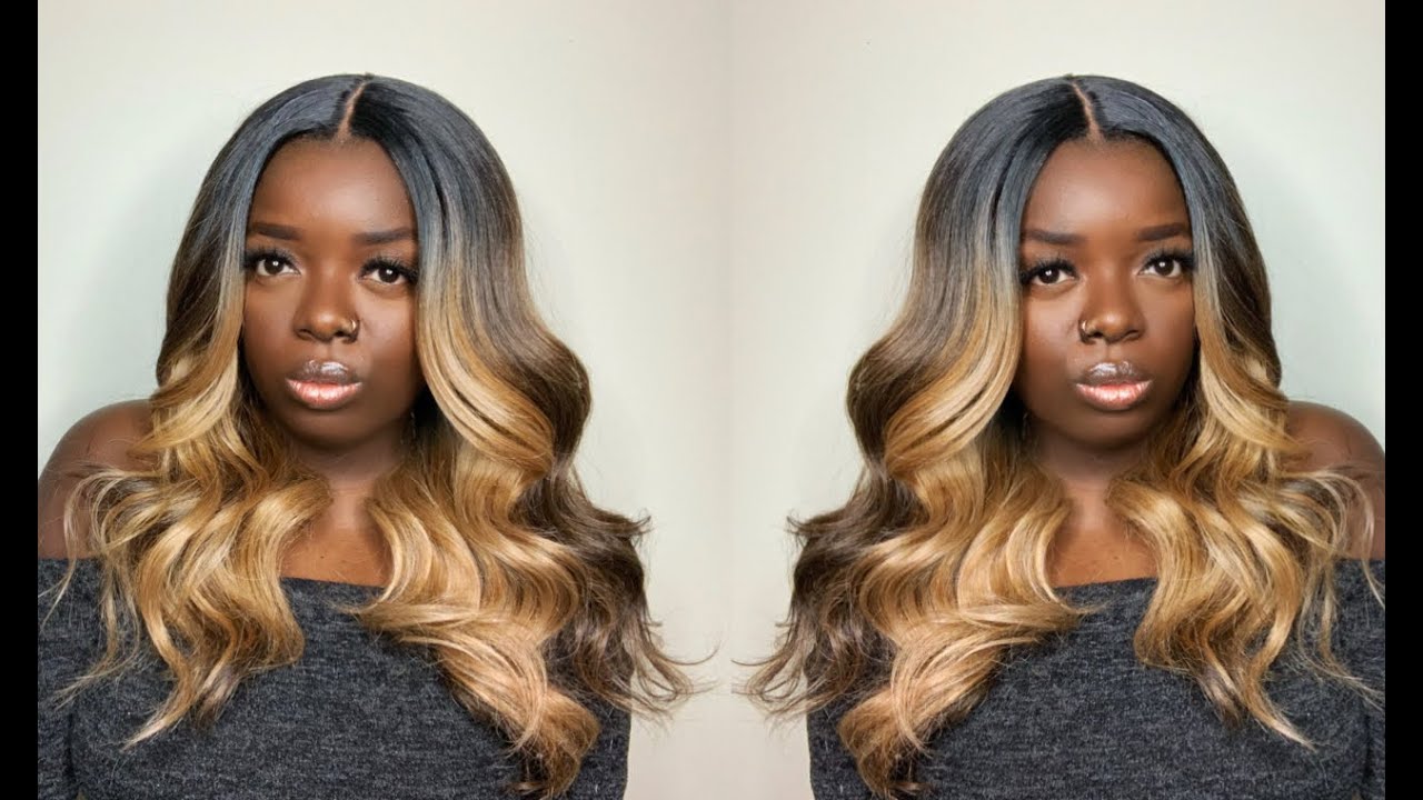 BOMB BLONDE WIG ON DARK SKIN! Freetress Equal VALENTINO | FFHOTCHOCO