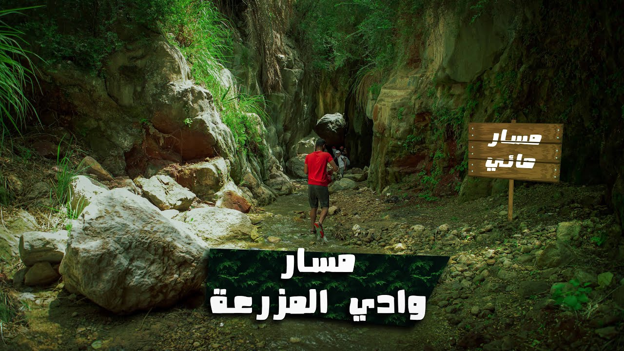 هايك مائي في وادي المزرعة (غور البحر الميت)