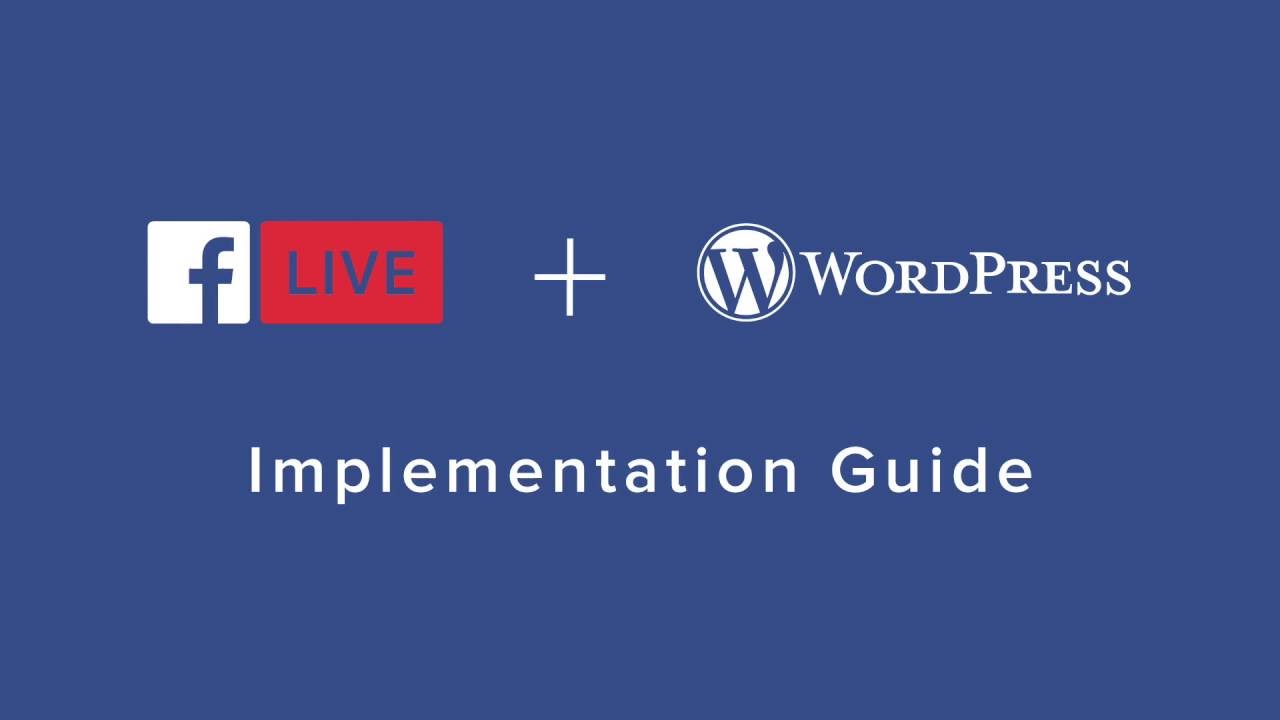 WP Facebook Live Video Wordpress Plugin