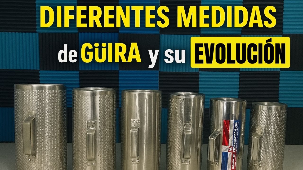 ¿Qué TAMAÑO de GÜIRA es IDEAL para ti? 🎶 Las DIFERENTES MEDIDAS de la GÜIRA y su EVOLUCIÓN 😱