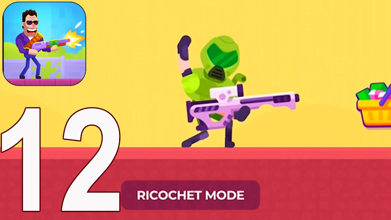 Hitmasters - Gameplay Walkthrough Part 12 - Ricochet Mode 23-40(iOS)