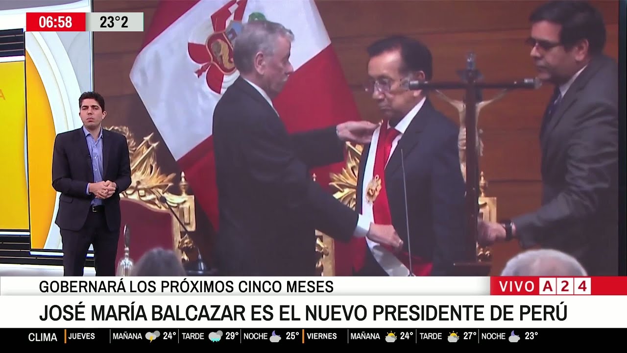 🌎 EL PRONTUARIO DEL NUEVO PRESIDENTE DE PERÚ, JOSÉ MARÍA BALCÁZAR