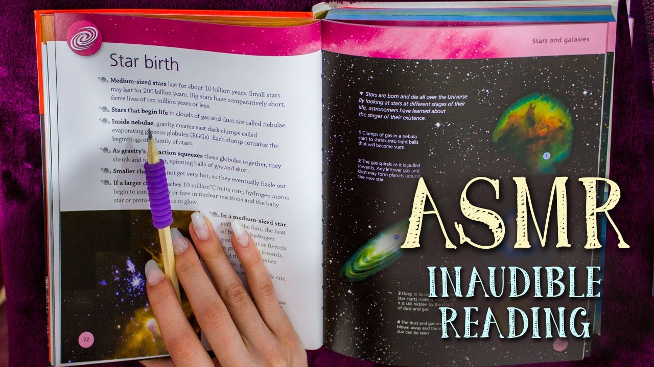 ASMR - INAUDIBLE Whispering / READING  - CLICKY SOUNDS