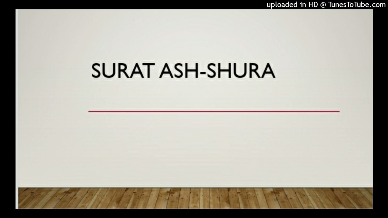 Tadabur Surat Ash-shura